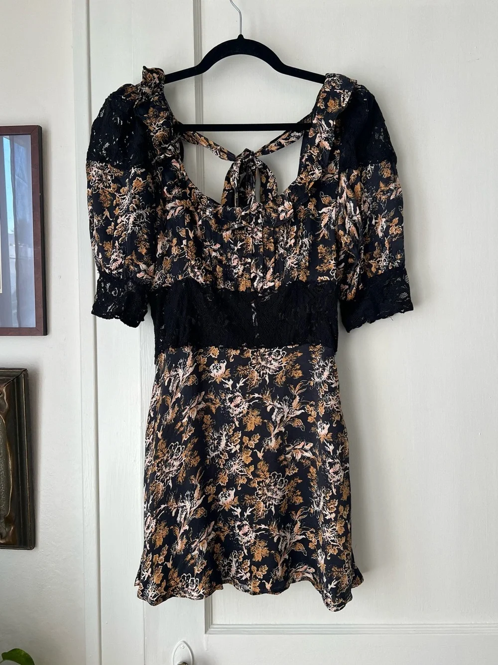 Free People Lucie Floral Lace Mini Dress